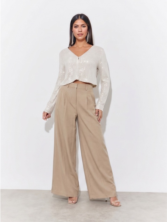 Madewell Pants - Madewell Wide-Leg High-Rise Pants in Tan Size 2